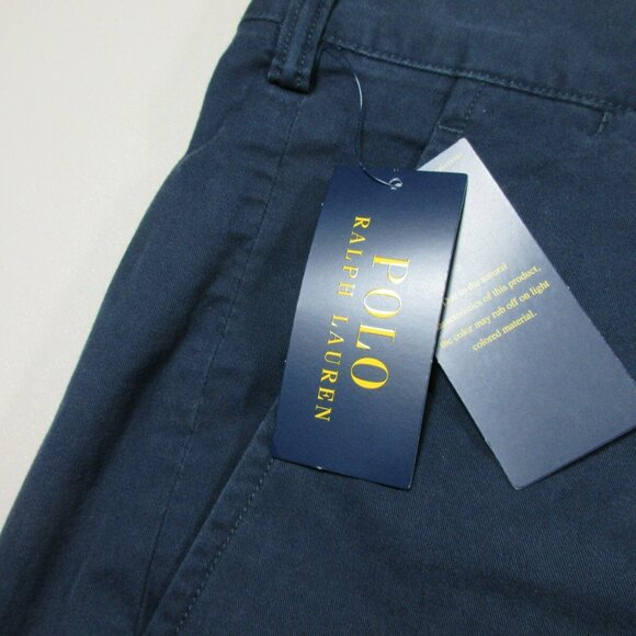 POLO Ralph Lauren mens solid navy stretch Classic chino shorts 54B BIG NWT - Picture 3 of 9